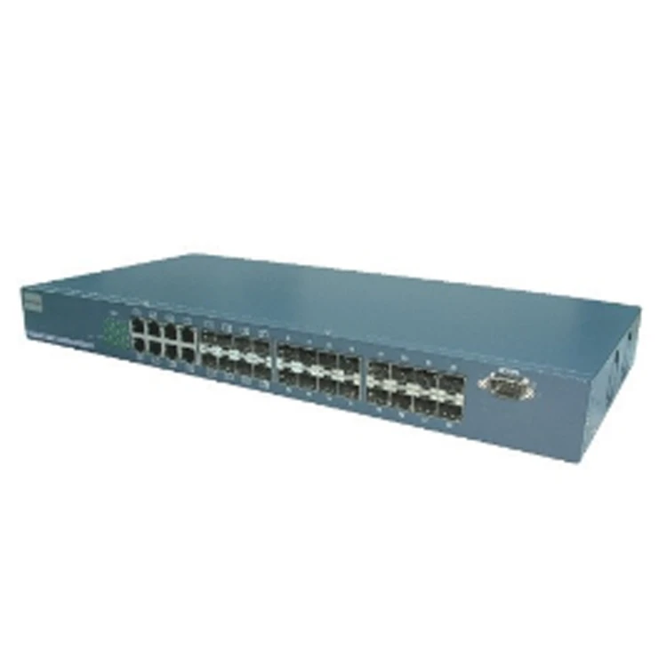 Commutador de fibra de gran nombre de ports Gigabit SFP de 24 ports
