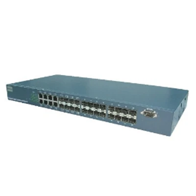 Commutador de fibra de gran nombre de ports Gigabit SFP de 24 ports